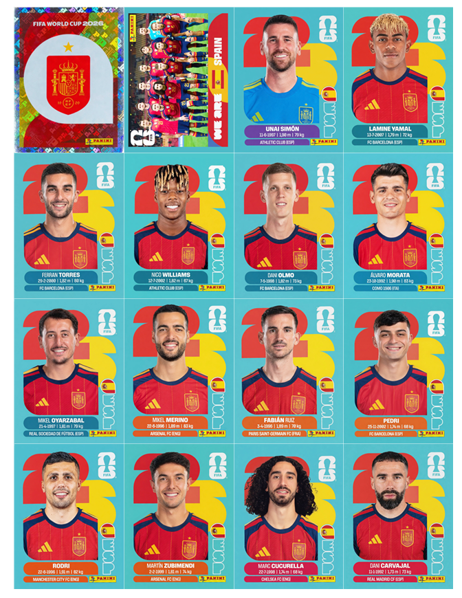 Figuritas Panini Mundial 2026 — PDF Imprimible