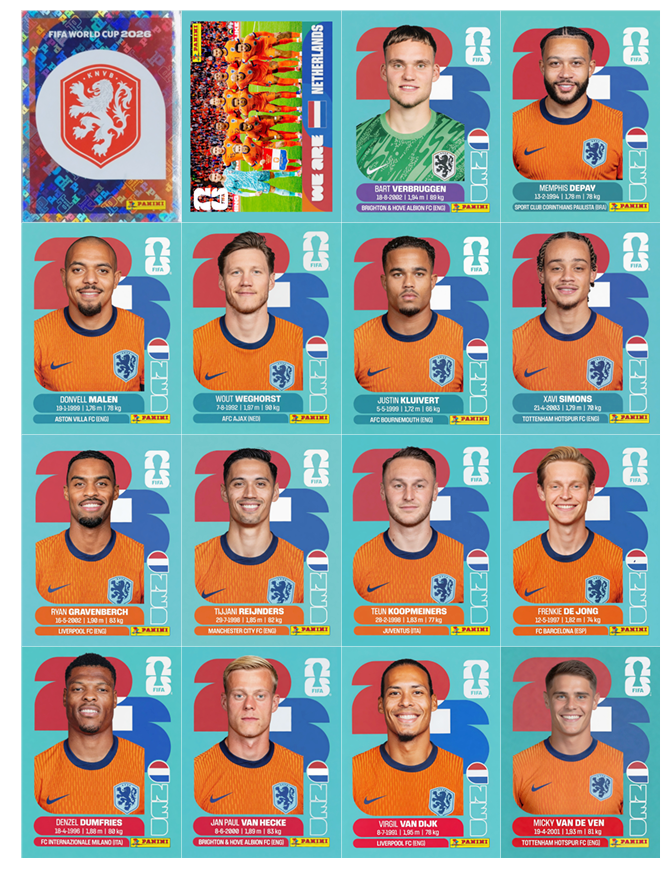 Figuritas Panini Mundial 2026 — PDF Imprimible