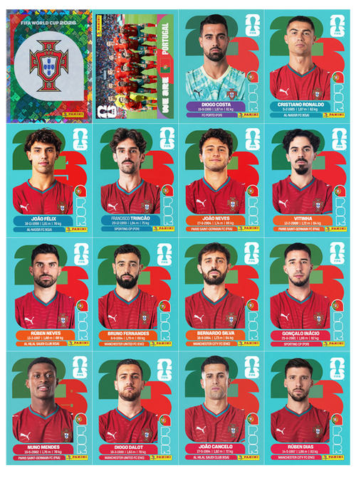Figuritas Panini Mundial 2026 — PDF Imprimible