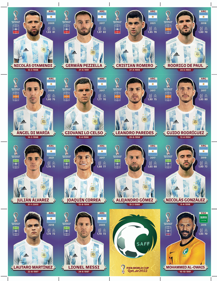 Álbum Mundial Qatar 2022 — PDF Imprimible